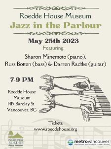 May 2023 Jazz In The Parlour Poster