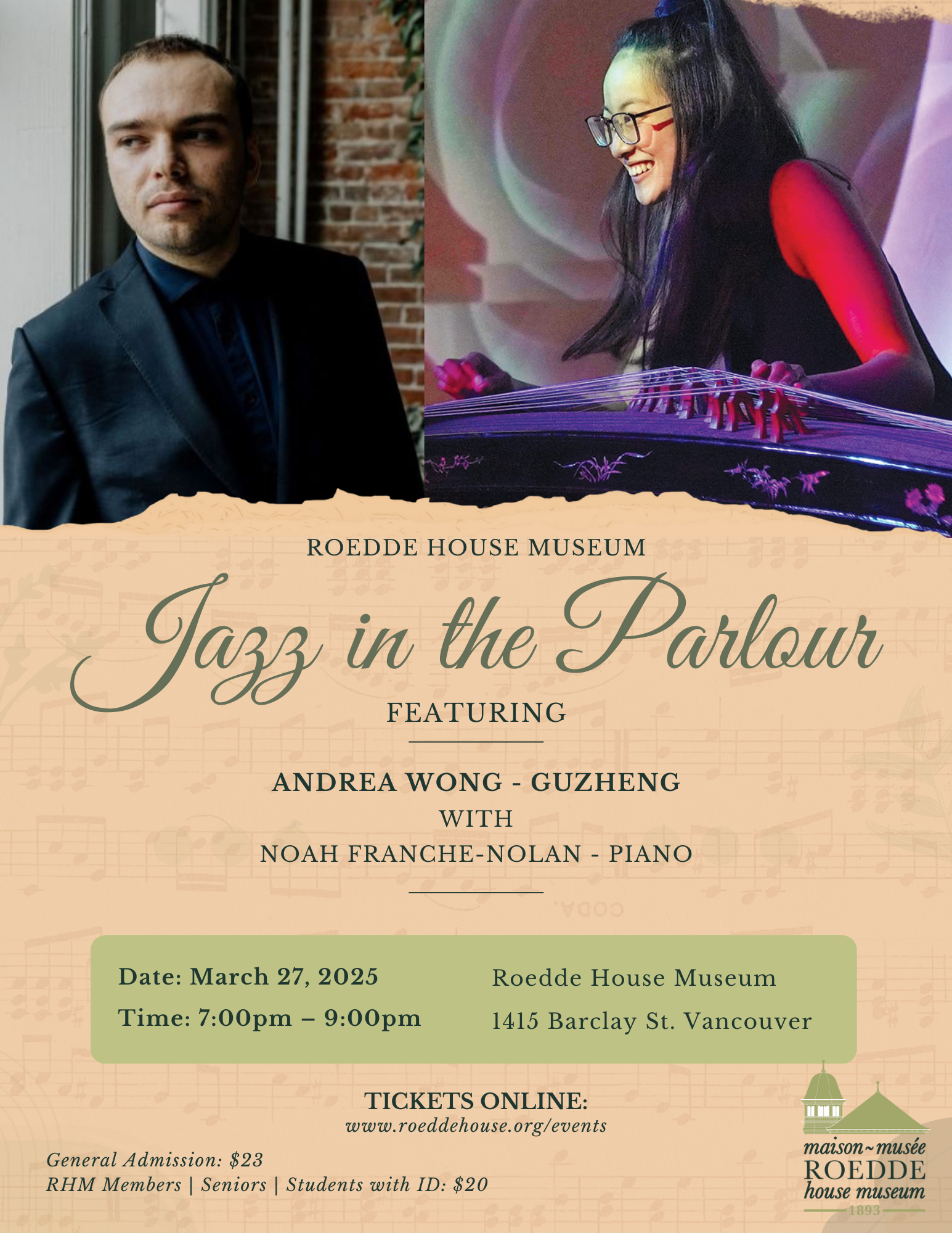 Jazz in the Parlour: Andrea Wong & Noah Franche-Nolan